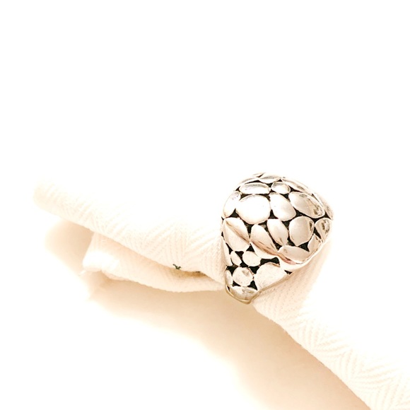 Sterling silver tortoise shell ring - Picture 4 of 7